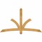 Ekena Millwork Davenport Rough Sawn Timber Gable Bracket, Western Red Cedar, 72"W x 42"H x 4"D x 4"F, 14/12 Pitch GBW072X42X0404DAV00RWR - alternate 1